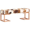 Stella Homewares Bench 110 cm Brown Patchwork Genuine Goat Leather