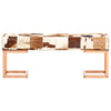 Stella Homewares Bench 110 cm Brown Patchwork Genuine Goat Leather