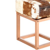 Stella Homewares Bench 110 cm Brown Patchwork Genuine Goat Leather