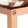 Stella Homewares Bench 110 cm Brown Patchwork Genuine Goat Leather