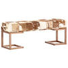 Stella Homewares Bench 110 cm Brown Patchwork Genuine Goat Leather