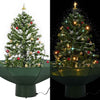 Stella Homewares Snowing Christmas Tree with Umbrella Base Green 75 cm