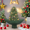 Stella Homewares Snowing Christmas Tree with Umbrella Base Green 75 cm