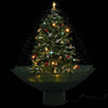 Stella Homewares Snowing Christmas Tree with Umbrella Base Green 75 cm