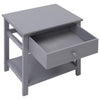 Stella Homewares Nightstands 2 pcs Grey 40x29x42 cm Paulownia Wood