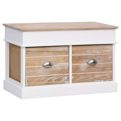 Stella Homewares Hall Bench 70x35x45 cm Paulownia Wood