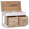 Stella Homewares Hall Bench 70x35x45 cm Paulownia Wood