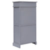 Stella Homewares Shoe Cabinet Grey 50x28x98 cm Paulownia Wood