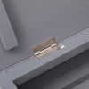 Stella Homewares Shoe Cabinet Grey 50x28x98 cm Paulownia Wood