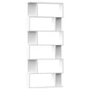 Stella Homewares Book Cabinet/Room Divider White 80x24x192 cm Engineered Wood