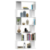 Stella Homewares Book Cabinet/Room Divider White 80x24x192 cm Engineered Wood
