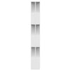 Stella Homewares Book Cabinet/Room Divider White 80x24x192 cm Engineered Wood