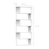 Stella Homewares Book Cabinet/Room Divider White 80x24x192 cm Engineered Wood