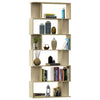 Stella Homewares Book Cabinet/Room Divider Sonoma Oak 80x24x192 cm Engineered Wood