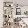 Stella Homewares Book Cabinet/Room Divider Sonoma Oak 80x24x192 cm Engineered Wood