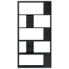 Stella Homewares Book Cabinet/Room Divider High Gloss Black 80x24x159 cm