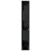 Stella Homewares Book Cabinet/Room Divider High Gloss Black 80x24x159 cm
