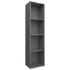 Stella Homewares Book Cabinet/TV Cabinet Grey 36x30x143 cm Engineered Wood