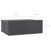 Stella Homewares Floating Nightstands 2 pcs Grey 40x30x15 cm Engineered Wood