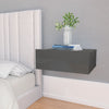 Stella Homewares Floating Nightstands 2 pcs High Gloss Grey 40x30x15 cm Engineered Wood
