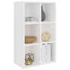 Stella Homewares Book Cabinet/Sideboard White 66x30x98 cm Engineered Wood