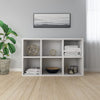Stella Homewares Book Cabinet/Sideboard White 66x30x98 cm Engineered Wood