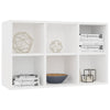 Stella Homewares Book Cabinet/Sideboard White 66x30x98 cm Engineered Wood