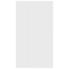 Stella Homewares Book Cabinet/Sideboard White 66x30x98 cm Engineered Wood