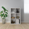 Stella Homewares Book Cabinet/Sideboard White 66x30x98 cm Engineered Wood