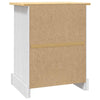 Stella Homewares Bedside Cabinet Mexican Pine Corona Range White 53x39x67 cm