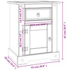 Stella Homewares Bedside Cabinet Mexican Pine Corona Range White 53x39x67 cm