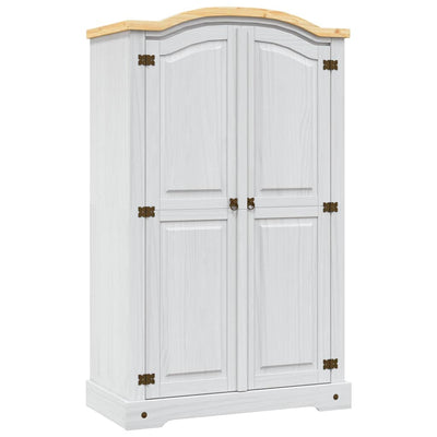 Stella Homewares Wardrobe Mexican Pine Corona Range 2 Doors White