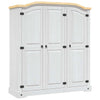 Stella Homewares Wardrobe Mexican Pine Corona Range 3 Doors White
