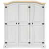 Stella Homewares Wardrobe Mexican Pine Corona Range 3 Doors White