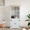 Stella Homewares Cupboard Mexican Pine Corona Range White 80x40x170 cm