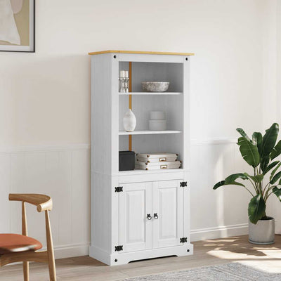 Stella Homewares Cupboard Mexican Pine Corona Range White 80x40x170 cm