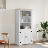 Stella Homewares Cupboard Mexican Pine Corona Range White 80x40x170 cm