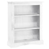 Stella Homewares 3-Tier Bookcase Mexican Pine Corona Range White 81x29x100 cm