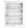 Stella Homewares 3-Tier Bookcase Mexican Pine Corona Range White 81x29x100 cm