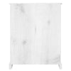 Stella Homewares 3-Tier Bookcase Mexican Pine Corona Range White 81x29x100 cm