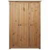 Stella Homewares 3-Door Wardrobe 118x50x171.5 cm Pine Panama Range