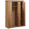 Stella Homewares 3-Door Wardrobe 118x50x171.5 cm Pine Panama Range