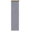 Stella Homewares 3-Door Wardrobe Grey 118x50x171.5 cm Pine Panama Range