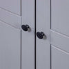 Stella Homewares Wardrobe Grey 80x50x171.5 cm Solid Pine Panama Range