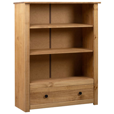 Stella Homewares Bookcase 80x35x110 cm Solid Pine Wood Panama Range