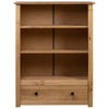 Stella Homewares Bookcase 80x35x110 cm Solid Pine Wood Panama Range