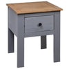 Stella Homewares Bedside Cabinet Grey 46x40x57 cm Pine Panama Range
