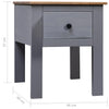 Stella Homewares Bedside Cabinet Grey 46x40x57 cm Pine Panama Range