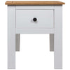 Stella Homewares Bedside Cabinet White 46x40x57 cm Pine Panama Range