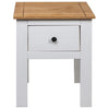 Stella Homewares Bedside Cabinet White 46x40x57 cm Pine Panama Range
